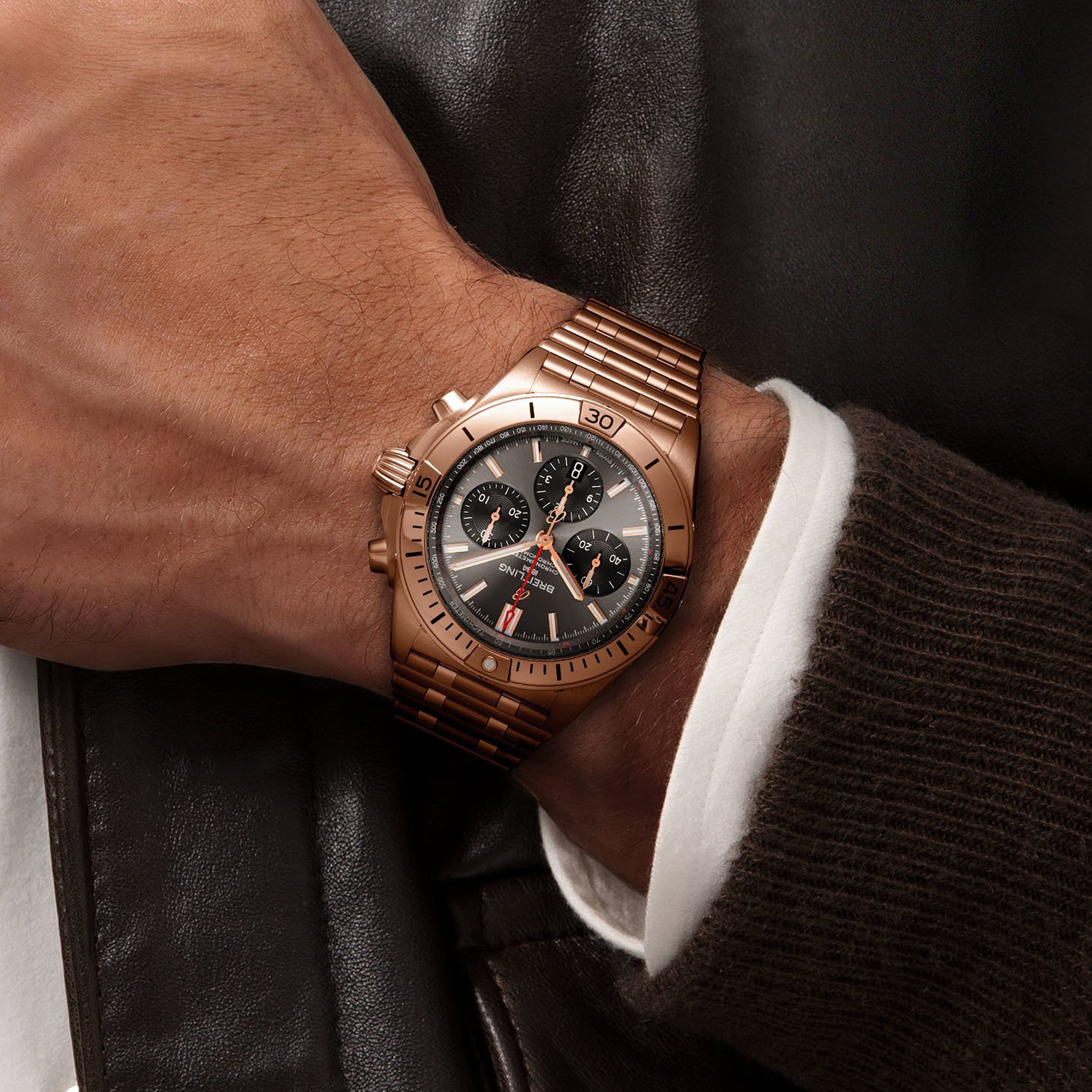 Breitling Chronomat B01 42 18k Red Gold Watch Breitling Chronomat B01 42 18k Red Gold Watch