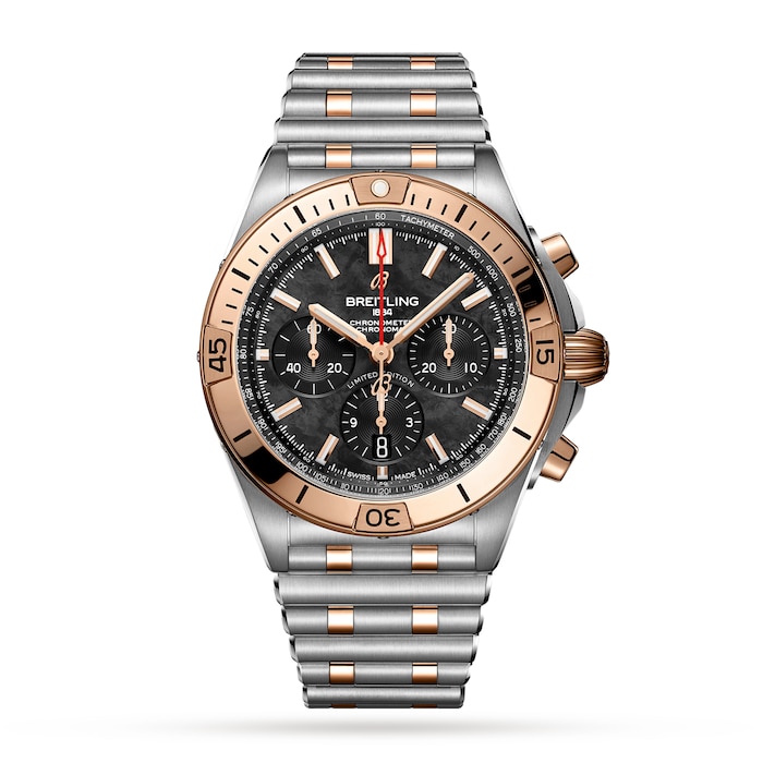 Breitling Chronomat B01 42 Stainless Steel & 18k Red Gold - Black Mother-of-Pearl Limited Edition Watch