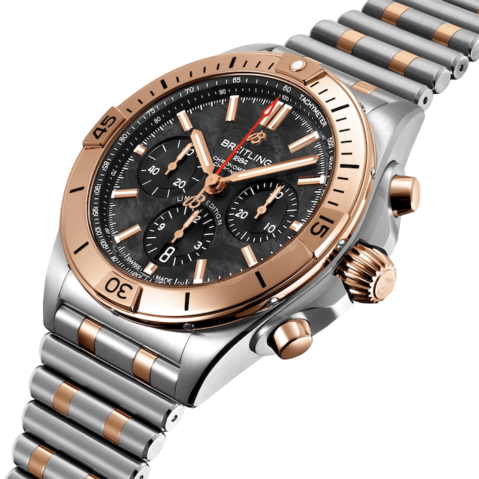 Breitling Chronomat B01 42 Stainless Steel & 18k Red Gold - Black Mother-of-Pearl Limited Edition