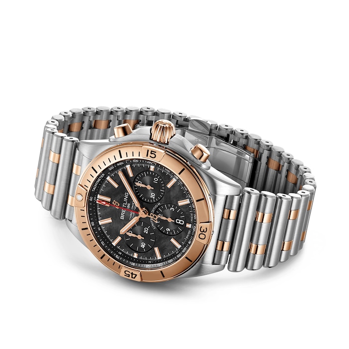 Breitling Chronomat B01 42 Stainless Steel & 18k Red Gold - Black Mother-of-Pearl Limited Edition Watch