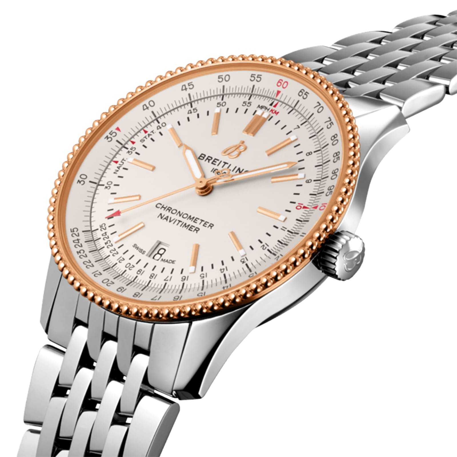 Breitling Navitimer 41mm Mens Watch Silver