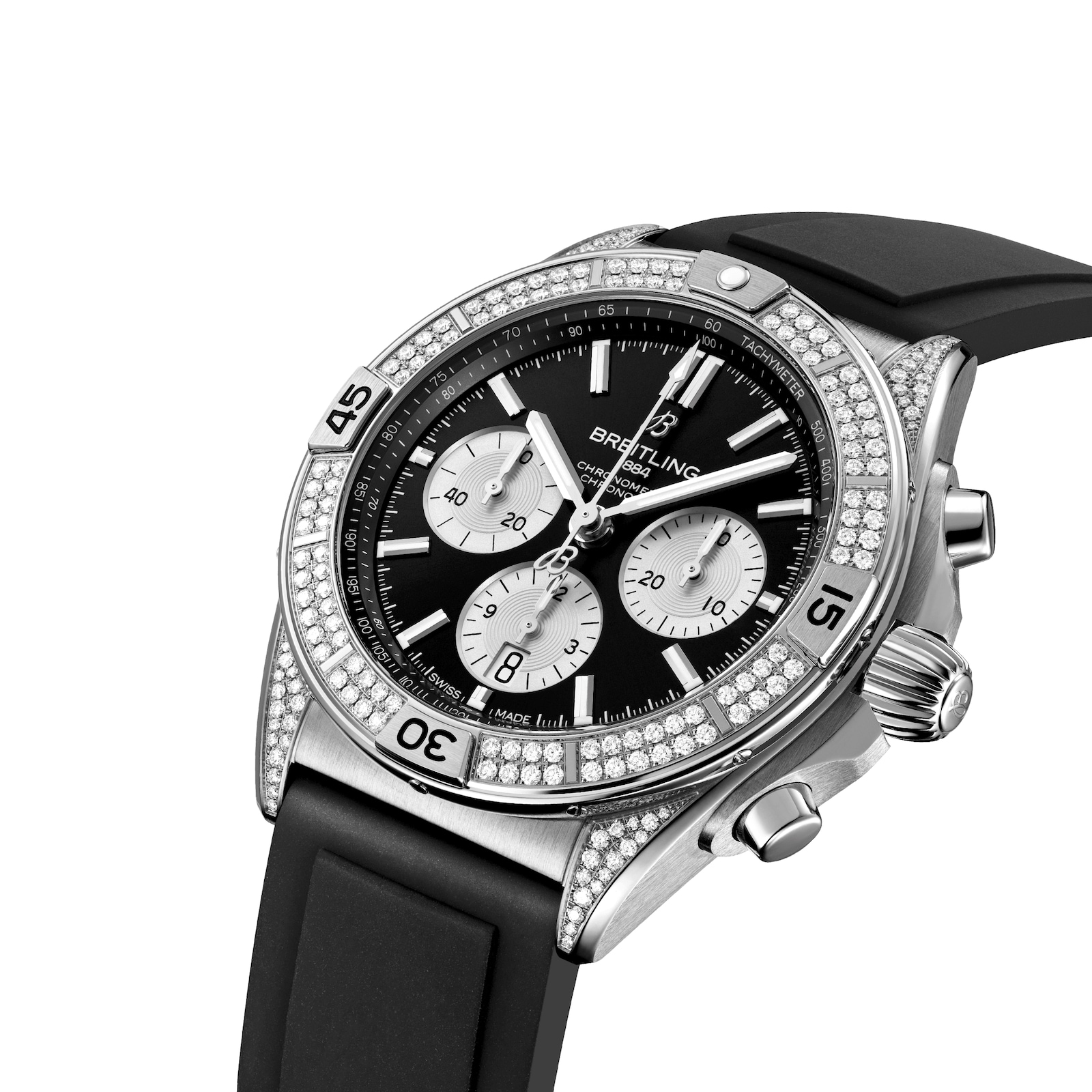 Breitling Chronomat B01 42 Stainless steel (gem-set) Mens Watch