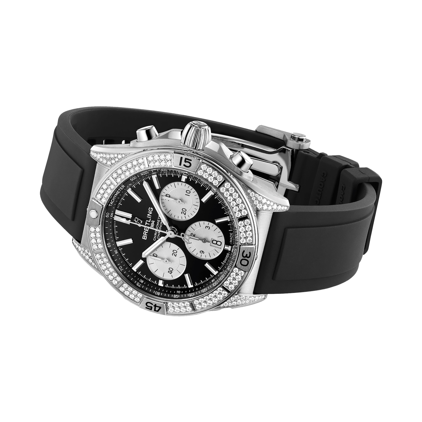Breitling Chronomat B01 42 Stainless steel (gem-set) Mens Watch