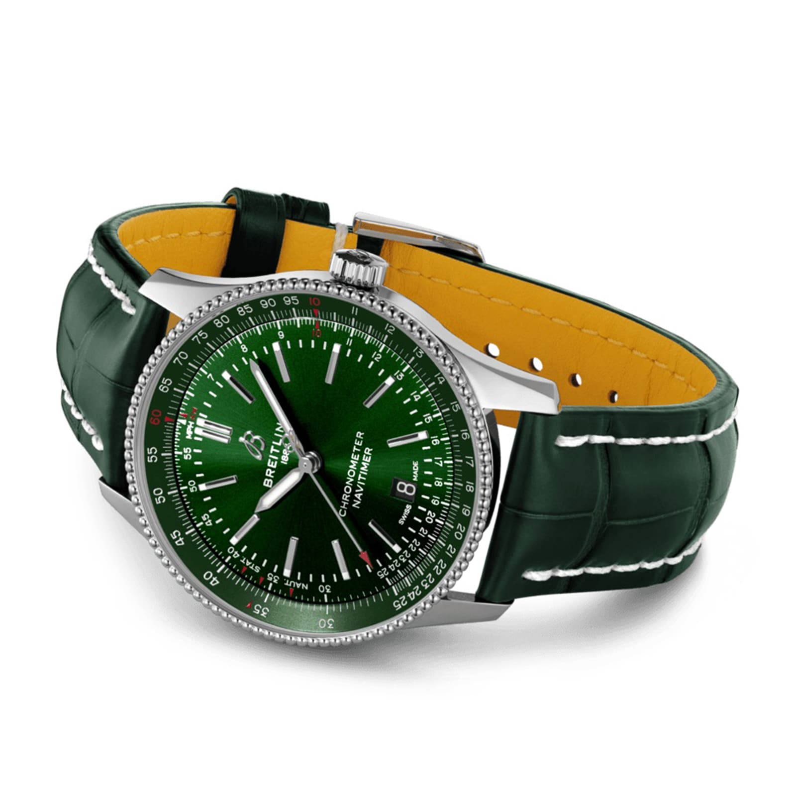 Breitling Navitimer 41 Automatic Leather Strap Watch