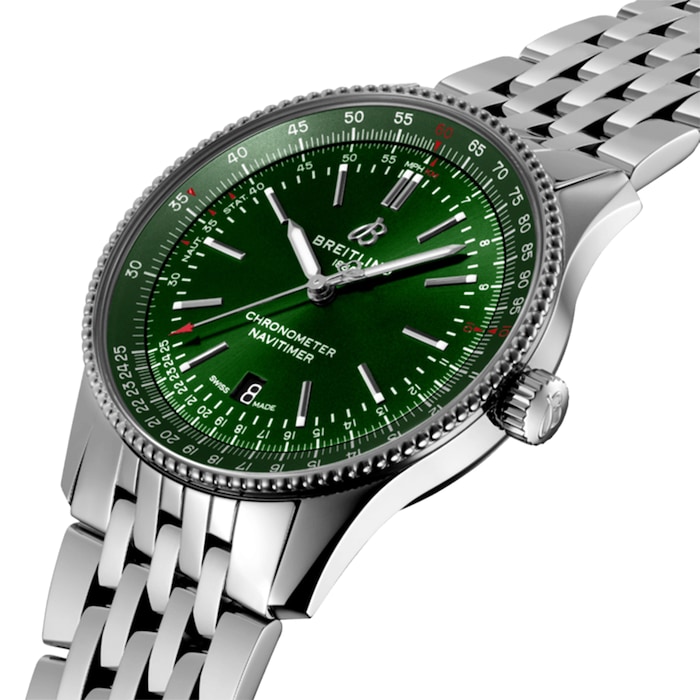 Breitling Navitimer 41mm Mens Watch Green