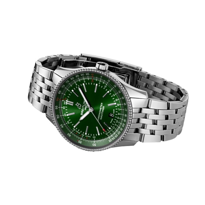 Breitling Navitimer 41mm Mens Watch Green