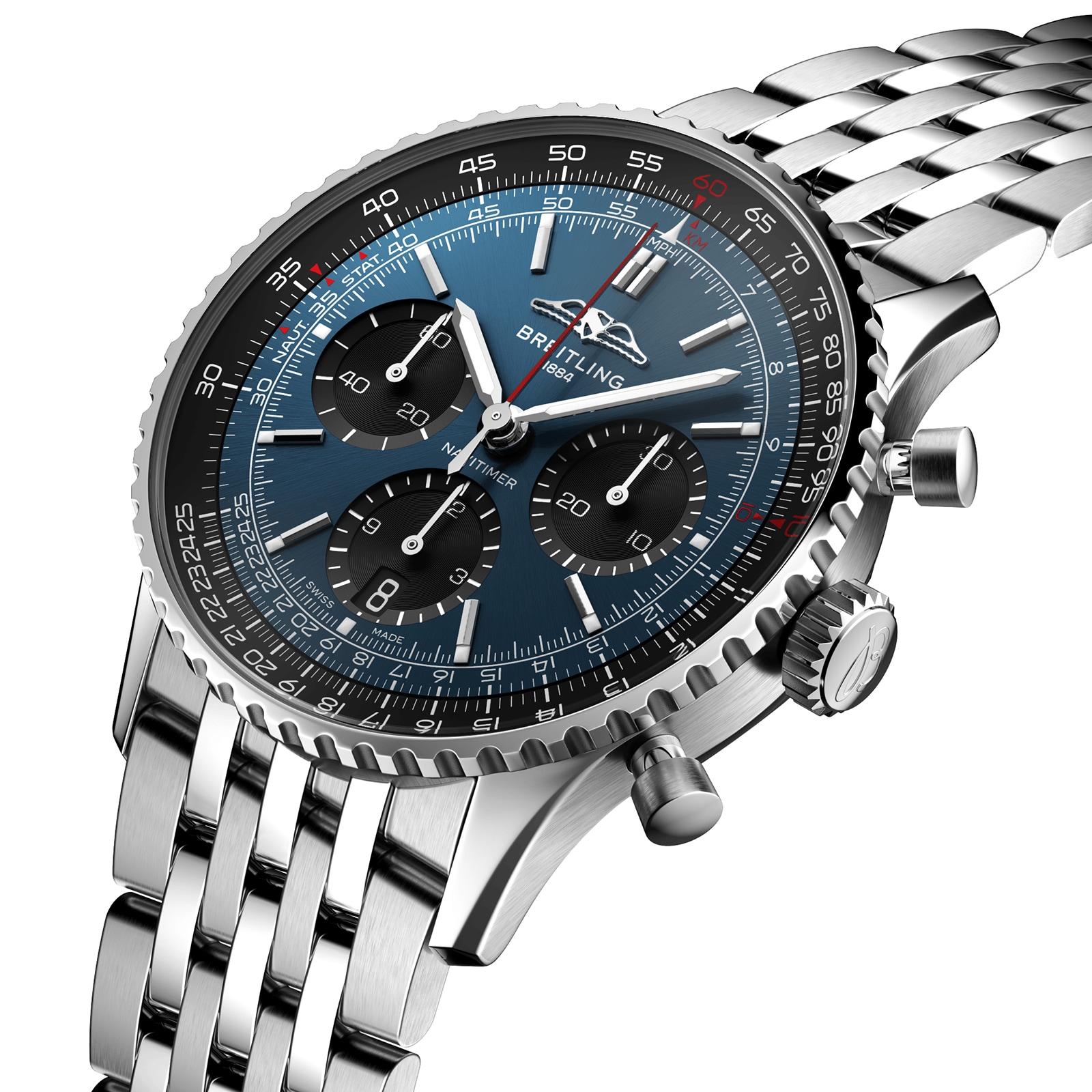 Breitling Navitimer B01 Chronograph 41 Stainless Steel Watch AB0139241C1A1 Goldsmiths