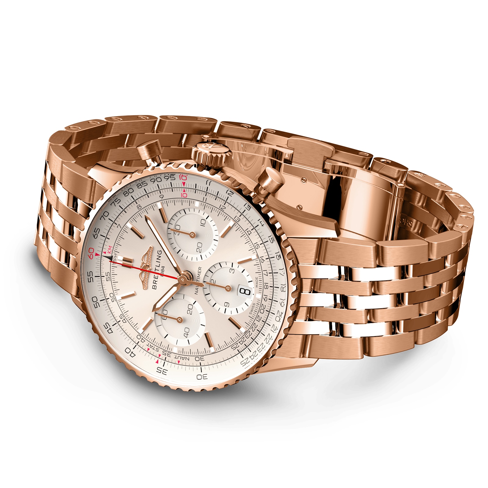 Breitling Navitimer B01 Chronograph 41 18k Red Gold Watch Breitling Navitimer B01 Chronograph 41 18k Red Gold Watch