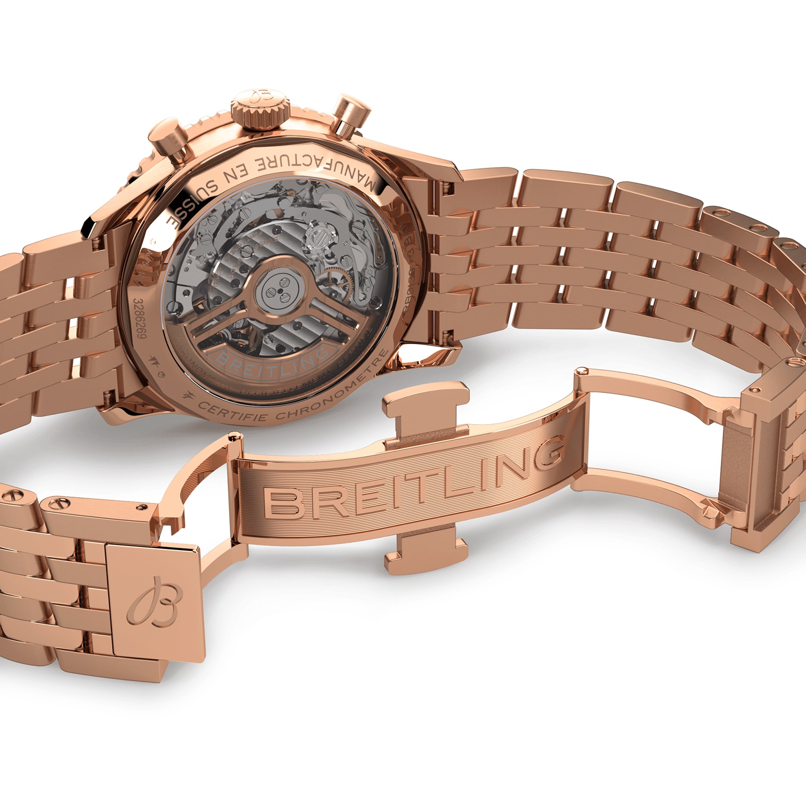 Breitling Navitimer B01 Chronograph 41 18k Red Gold Watch Breitling Navitimer B01 Chronograph 41 18k Red Gold Watch