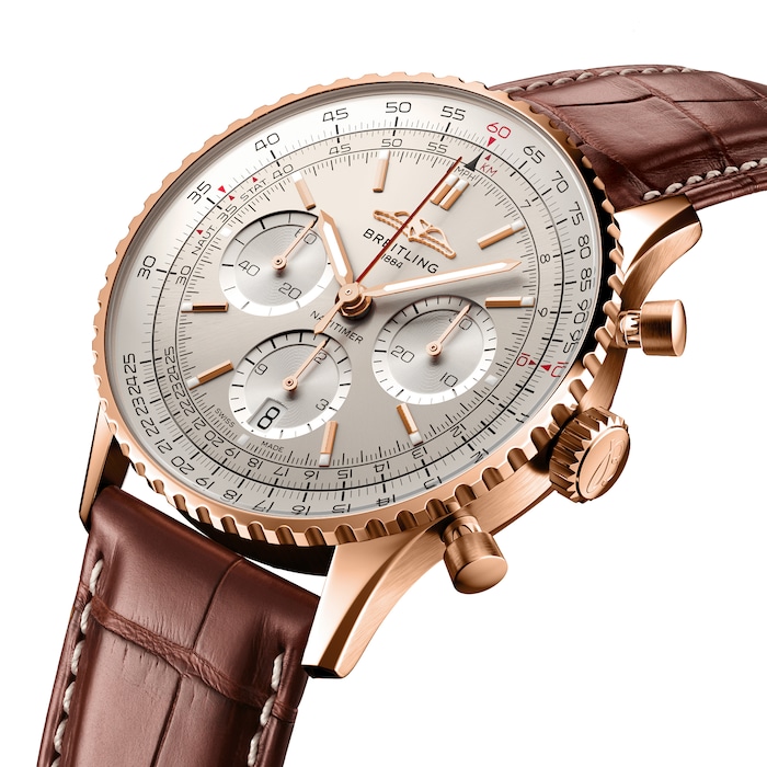 Breitling Navitimer B01 Chronograph 41 18k Red Gold Watch