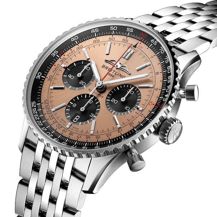 breitling navitimer stainless steel