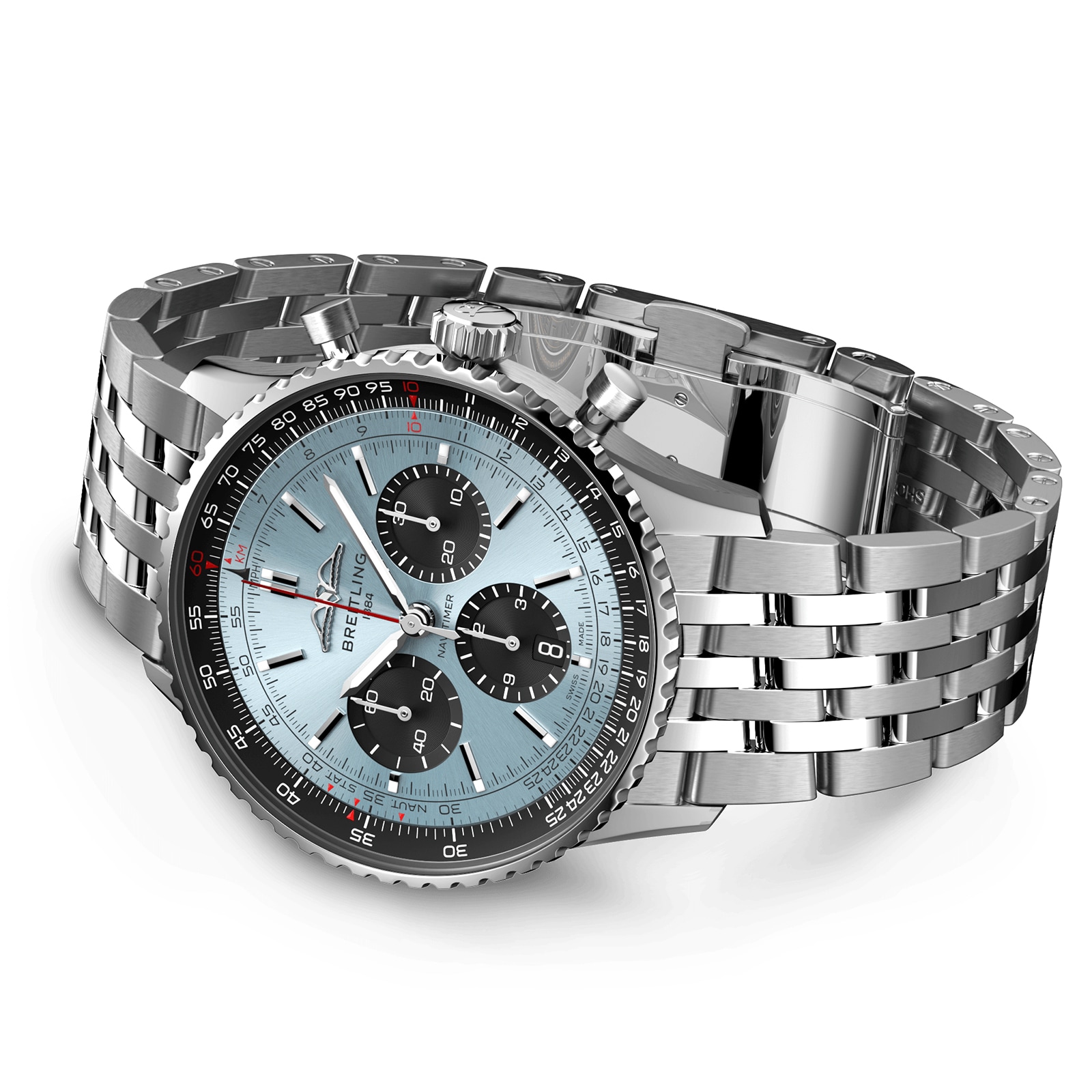 Breitling Navitimer B01 Chronograph 43 Stainless Steel Ice Blue Watch