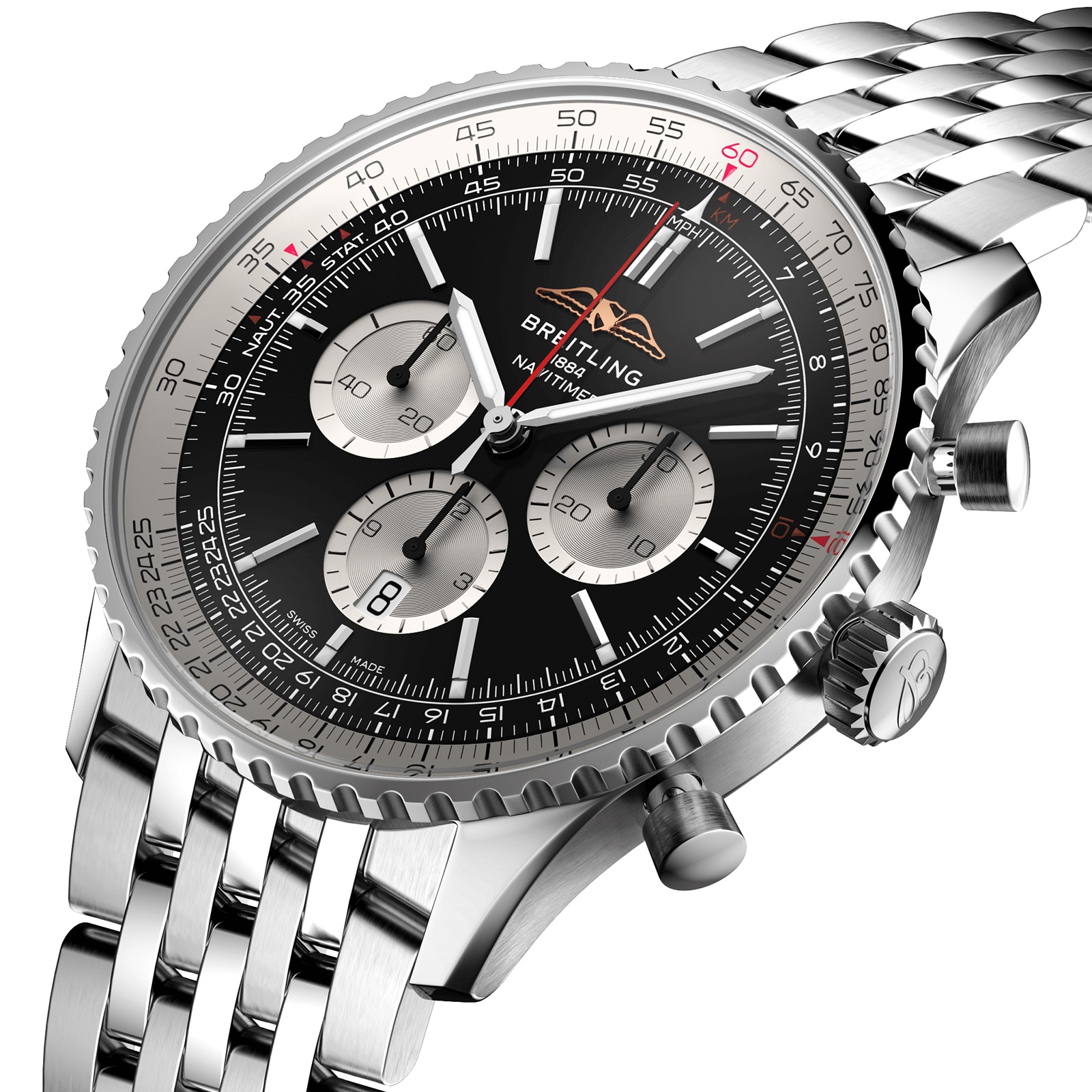 Breitling Navitimer B01 Chronograph 46 Stainless Steel Watch Breitling Navitimer B01 Chronograph 46 Stainless Steel Watch