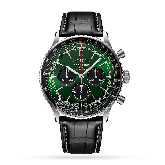 Breitling Navitimer B01 Chronograph 46mm Mens Watch Green