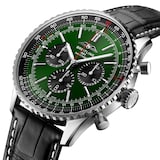 Breitling Navitimer B01 Chronograph 46 Stainless Steel Leather Strap