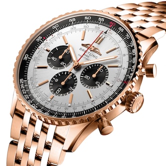 Breitling Navitimer B01 Chronograph 46 18k Red Gold Watch