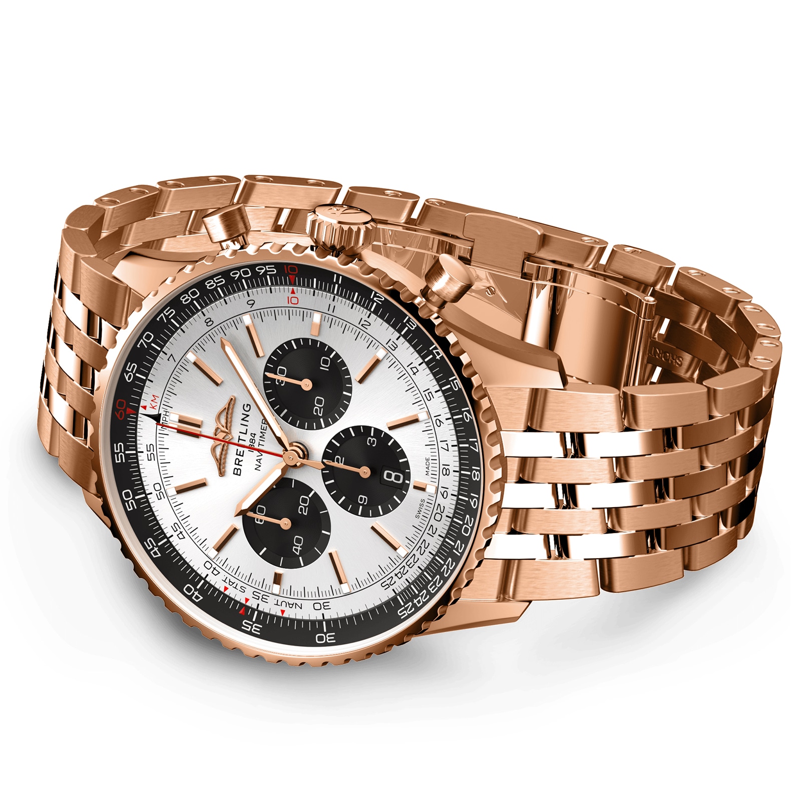 Breitling Navitimer B01 Chronograph 46 18k Red Gold Watch