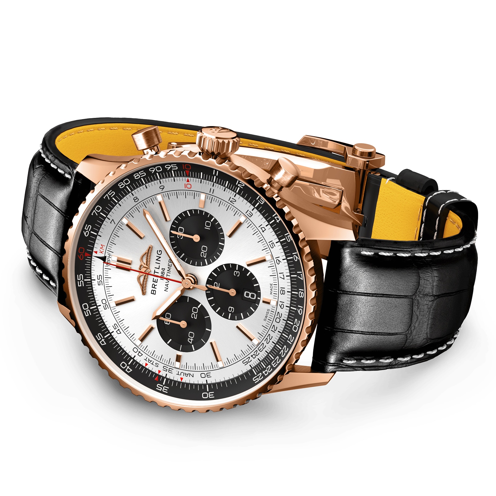 Breitling Navitimer B01 Chronograph 46 18k Red Gold Watch