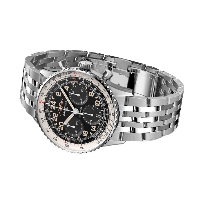 Breitling Navitimer B02 Chronograph Cosmonaute 41mm Mens Watch Stainless Steel