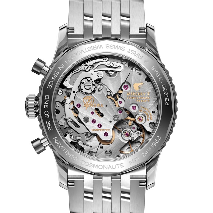 Breitling Navitimer B02 Chronograph Cosmonaute 41mm Mens Watch Stainless Steel