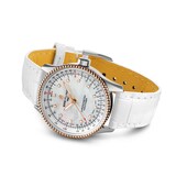 Breitling Navitimer Automatic 35 Stainless Steel & 18k Red Gold Leather Strap Watch