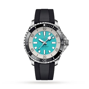Breitling Superocean Automatic 44 Stainless Steel Rubber Strap Watch