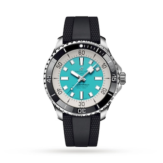 Breitling Superocean Automatic 44 Stainless Steel Rubber Strap Watch Breitling Superocean Automatic 44 Stainless Steel Rubber Strap Watch