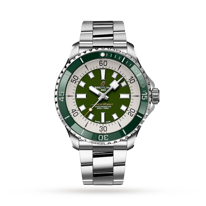 Breitling Superocean Automatic 44 Stainless Steel - Green Watch
