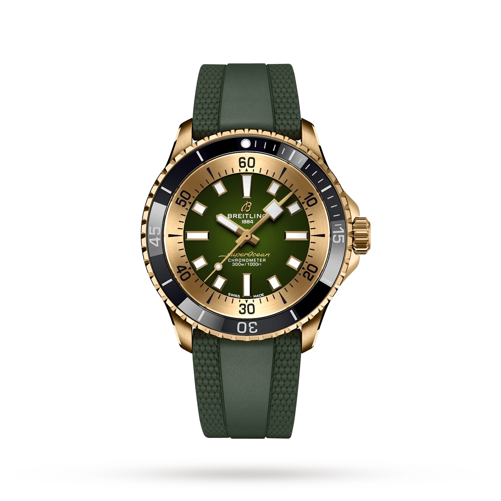 Breitling Superocean Automatic 42 Bronze Rubber Strap Watch Breitling Superocean Automatic 42 Bronze Rubber Strap Watch