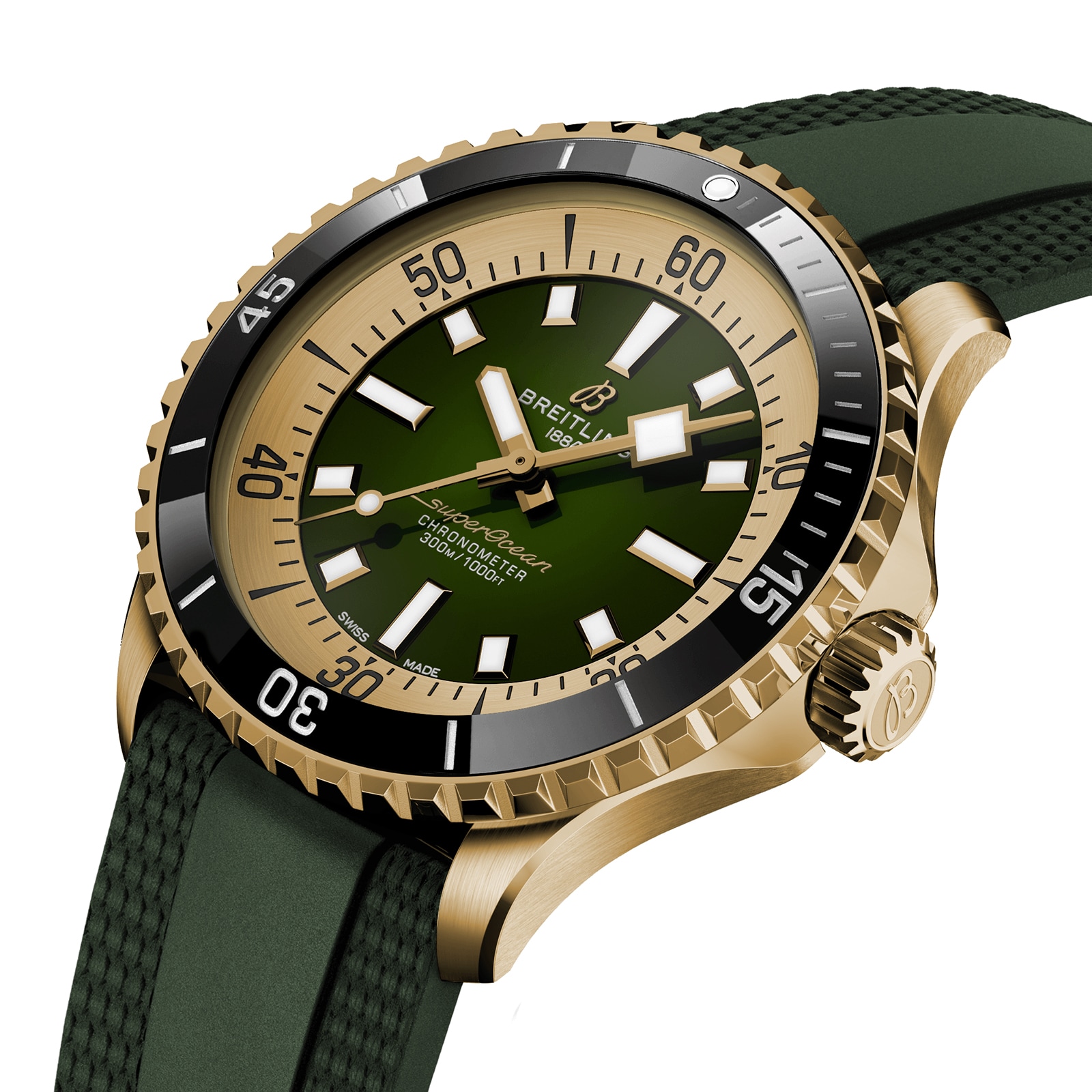 Breitling Superocean Automatic 42 Bronze Rubber Strap Watch Breitling Superocean Automatic 42 Bronze Rubber Strap Watch