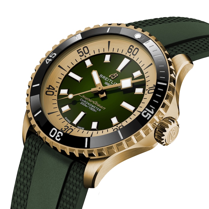 Breitling Superocean Automatic 42 Bronze Rubber Strap Watch