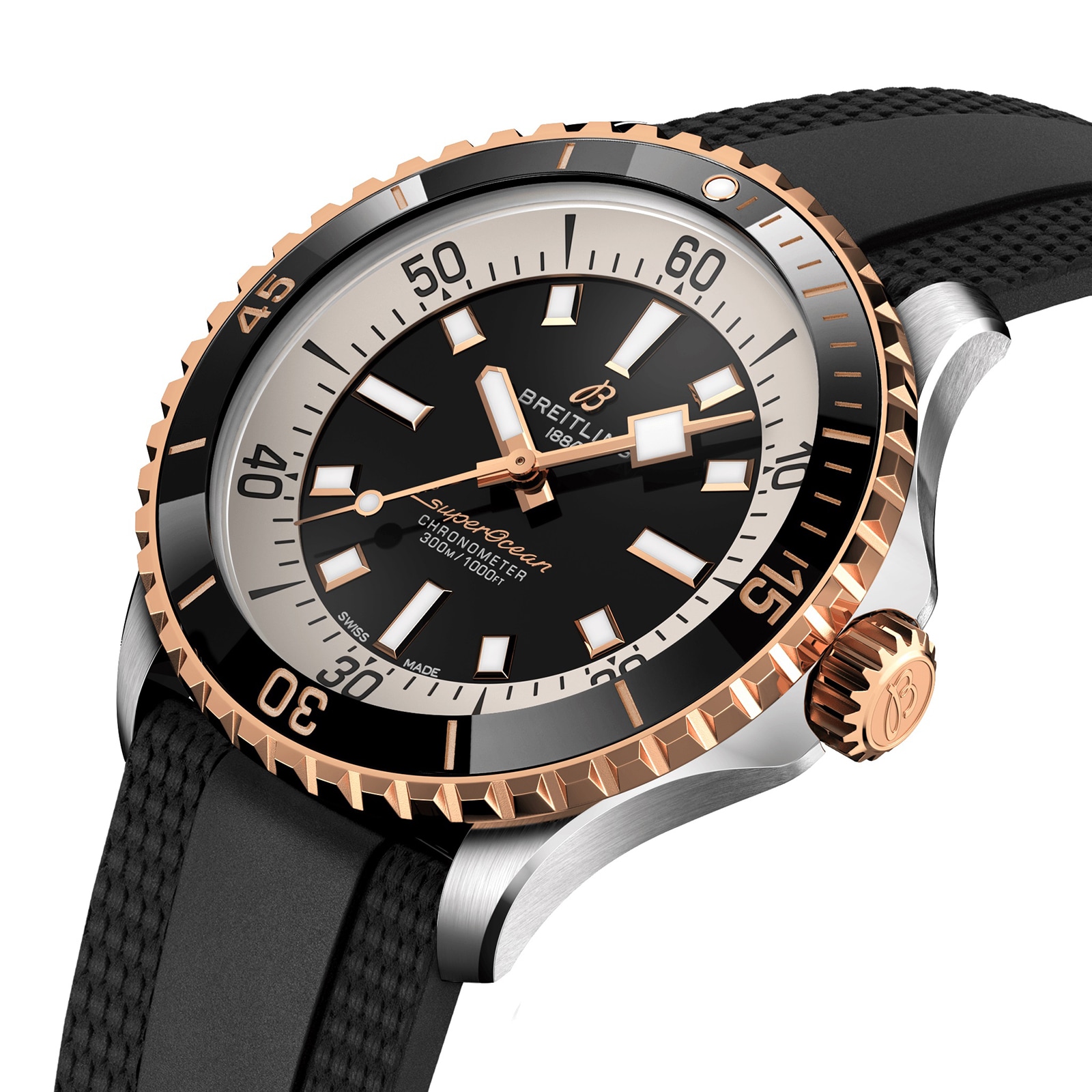 Breitling superocean rose clearance gold