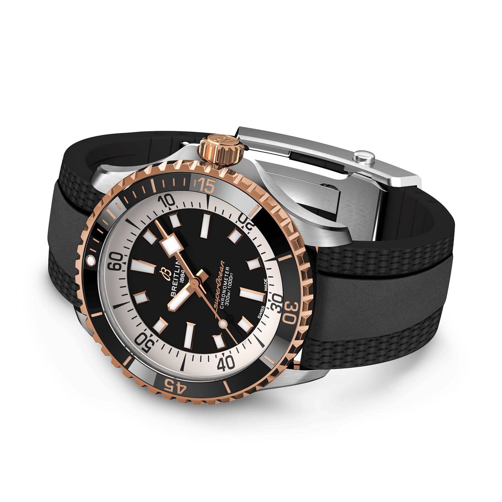 Breitling Superocean Automatic 42 Stainless Steel & 18k Red Gold Watch