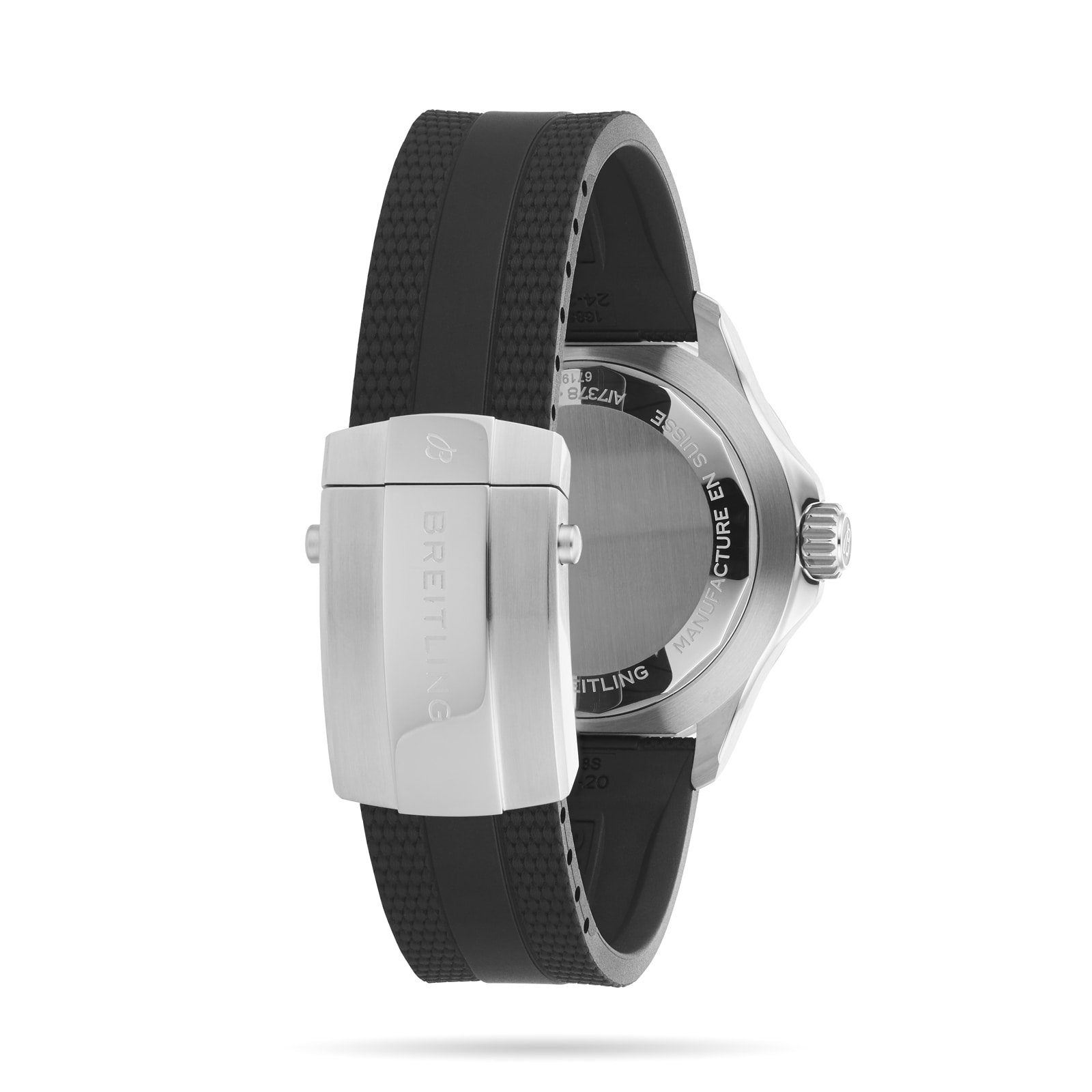 Breitling Superocean Automatic 46 Stainless Steel Rubber Strap Watch Breitling Superocean Automatic 46 Stainless Steel Rubber Strap Watch