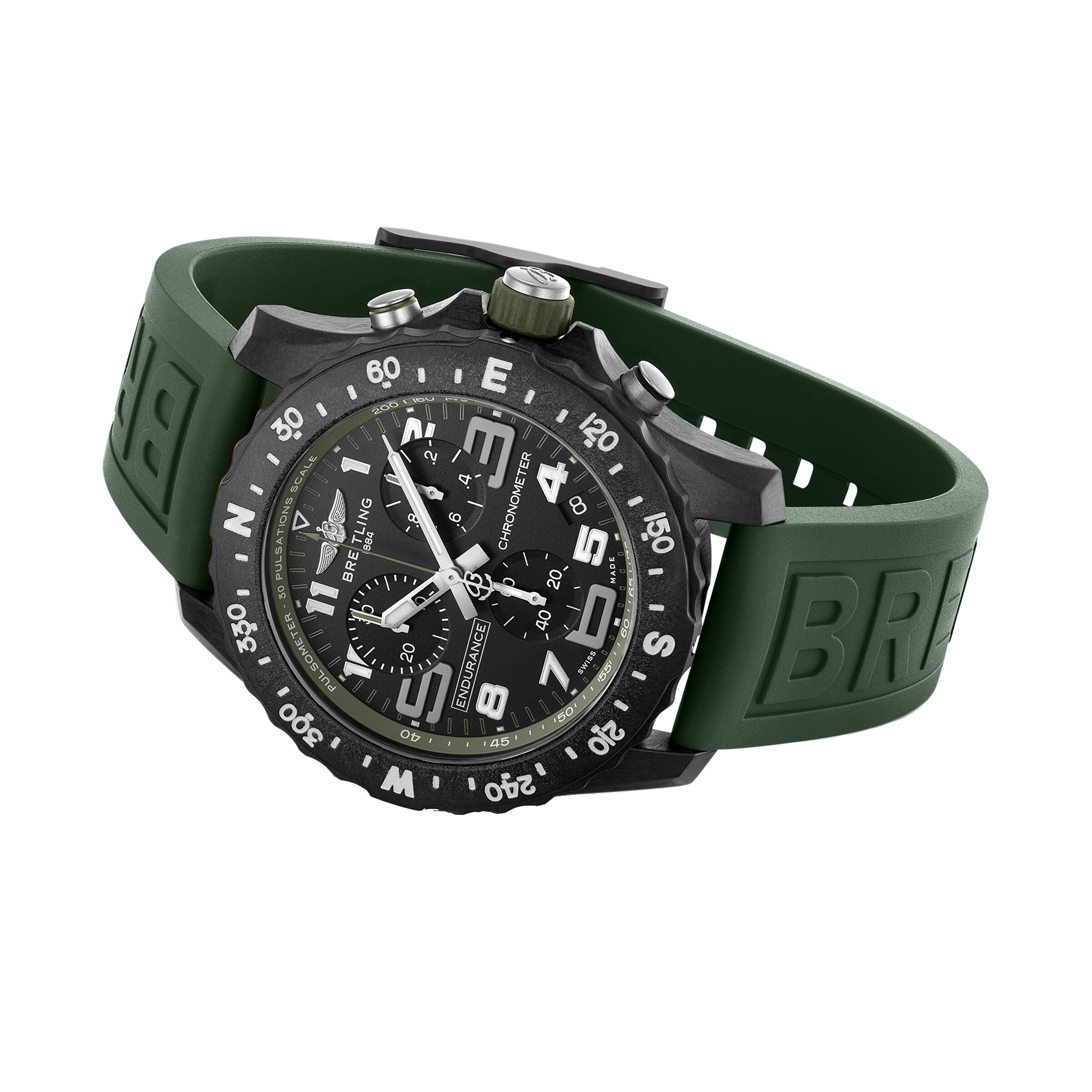 Breitling Endurance Pro 44 Green Watch X82310D31B1S1 Mappin and Webb