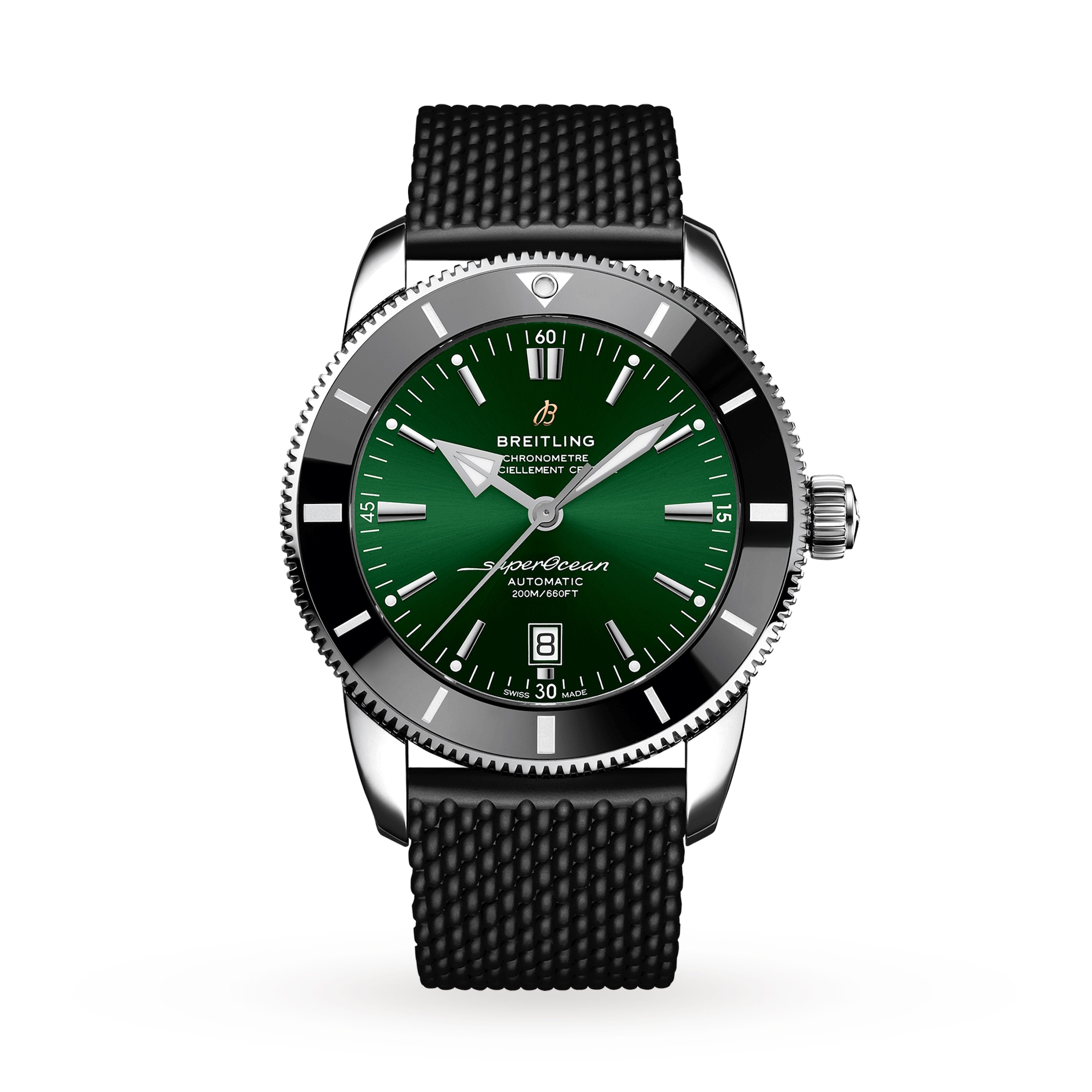 Breitling Superocean Heritage B20 Automatic 46 Stainless Steel Rubber Strap Watch Breitling Superocean Heritage B20 Automatic 46 Stainless Steel Rubber Strap Watch