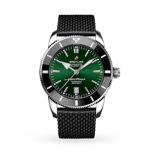 Breitling Superocean Heritage B20 Automatic 46 Stainless Steel Rubber Strap Watch