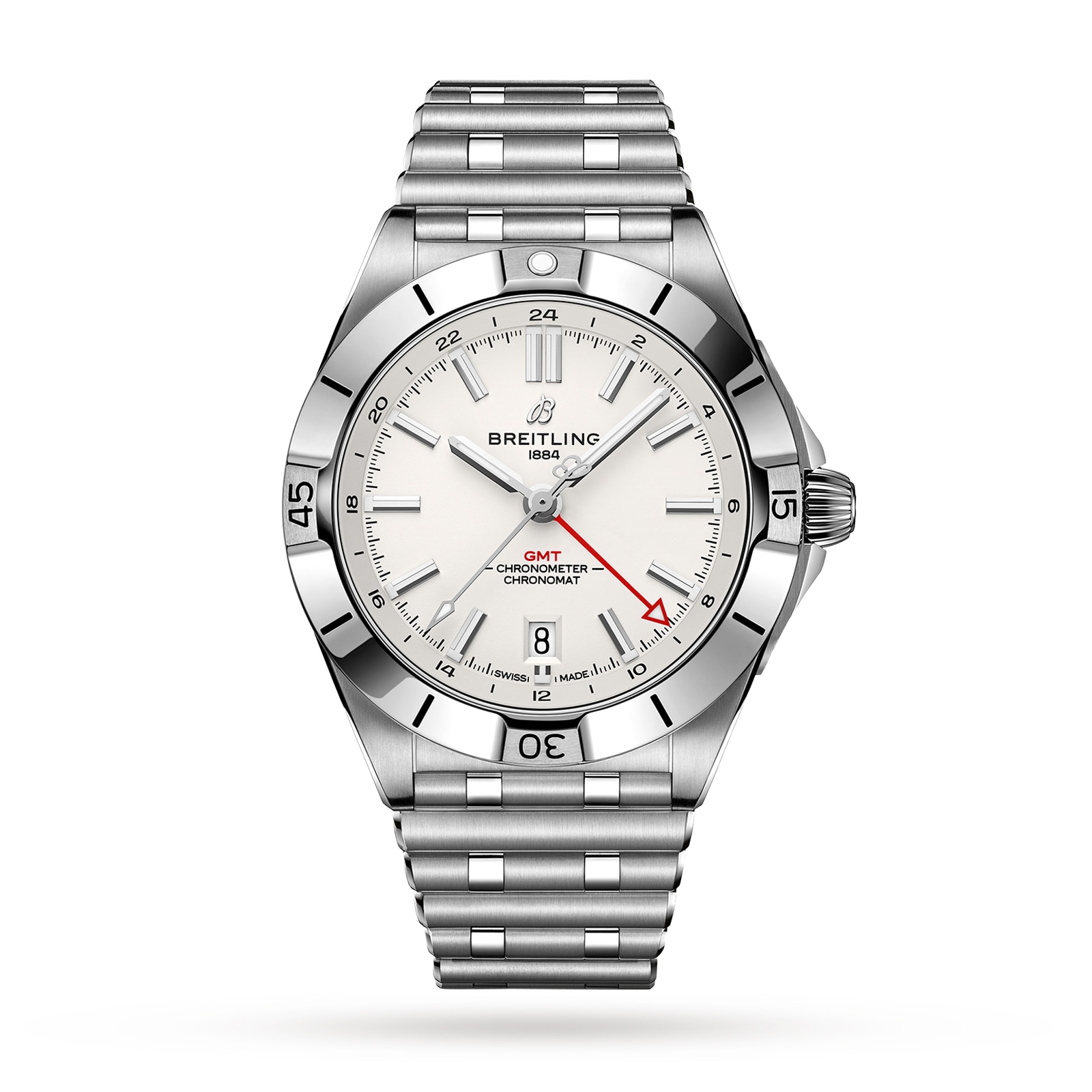 Breitling Chronomat Automatic GMT 40 White Dial Watch Breitling Chronomat Automatic GMT 40 White Dial Watch
