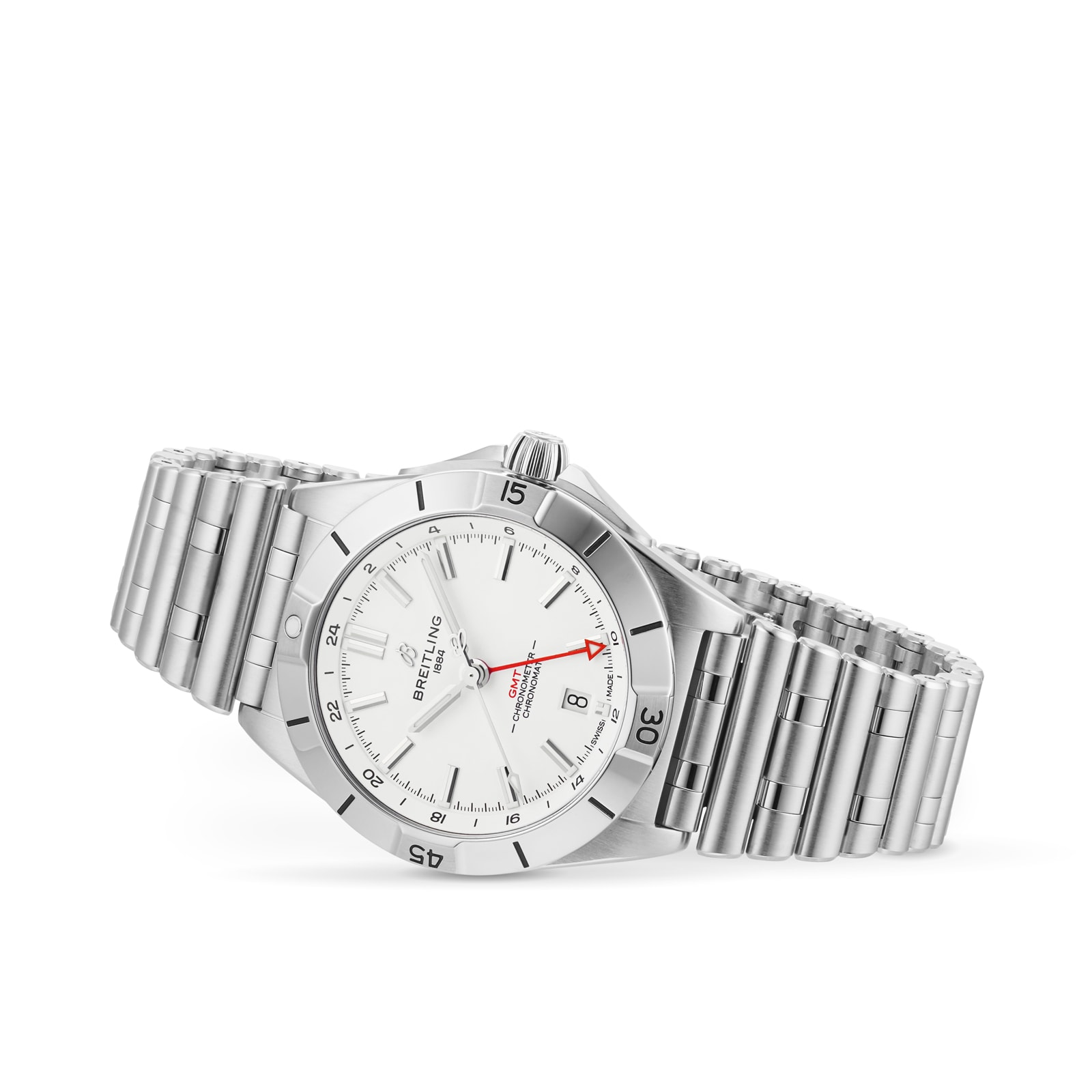 Breitling Chronomat Automatic GMT 40 White Dial Watch Breitling Chronomat Automatic GMT 40 White Dial Watch