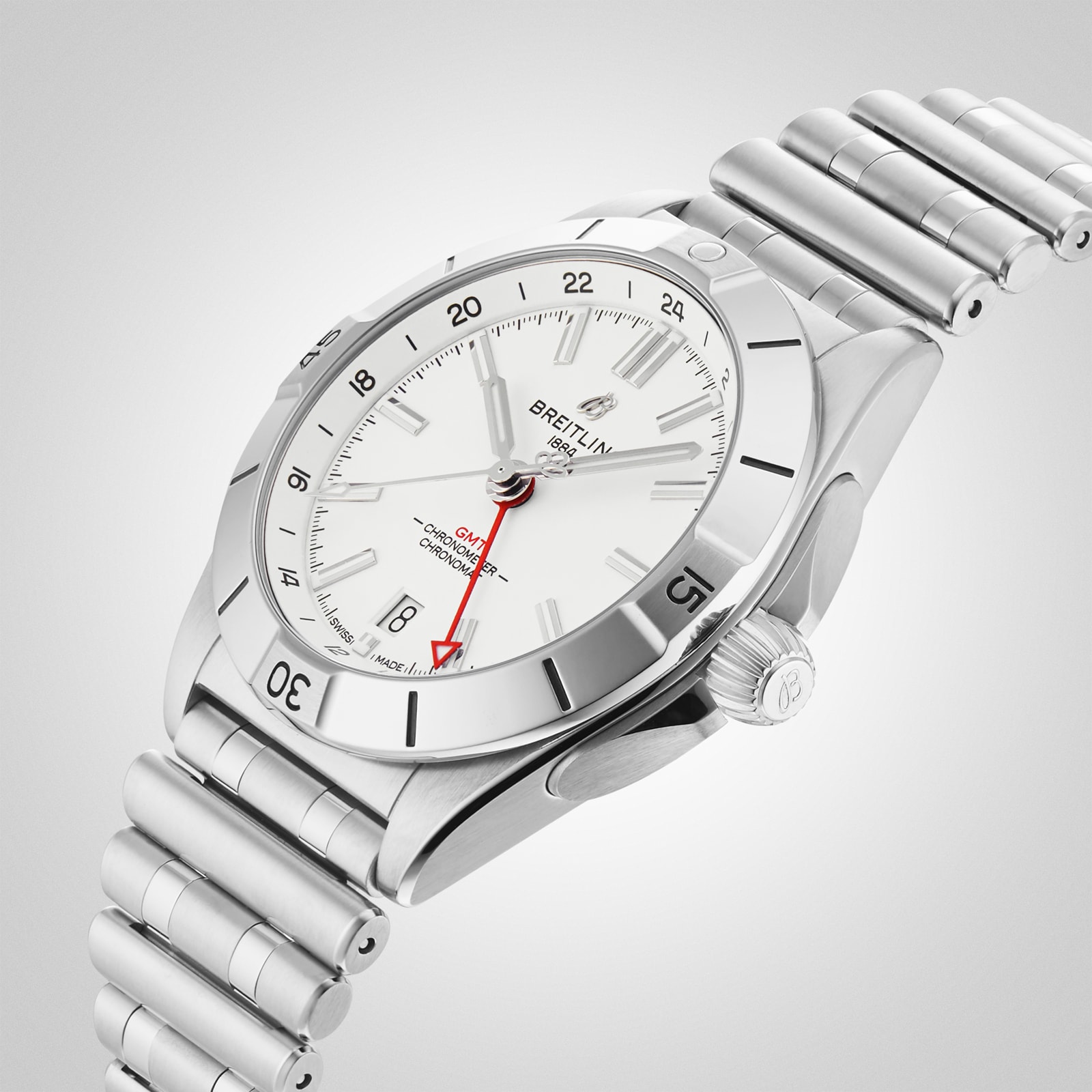 Breitling Chronomat Automatic GMT 40 White Dial Watch Breitling Chronomat Automatic GMT 40 White Dial Watch