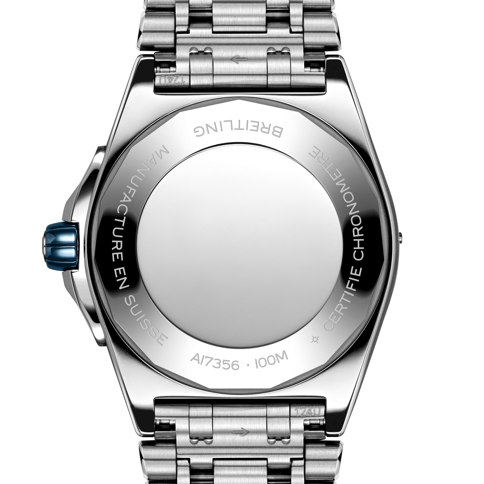 Breitling Super Chronomat Automatic 38 Blue Stainless Steel Bracelet Watch Breitling Super Chronomat Automatic 38 Blue Stainless Steel Bracelet Watch