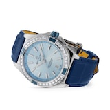 Breitling Super Chronomat Automatic 38 Blue Leather Strap Watch