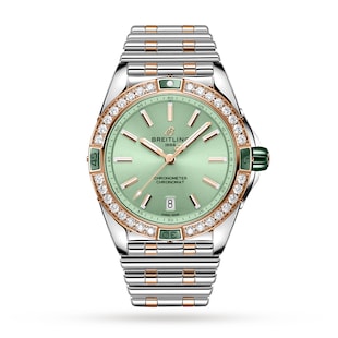 Breitling Super Chronomat Automatic 38 Green Stainless Steel & 18ct Rose Gold Watch