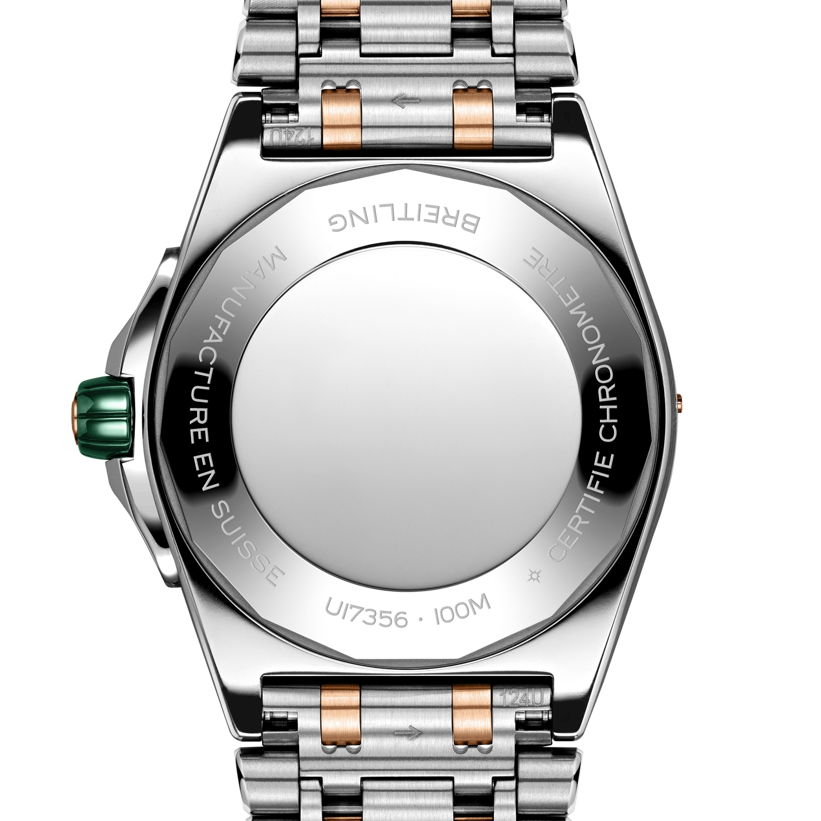 Breitling Super Chronomat Automatic 38 Green Stainless Steel & 18ct Rose Gold Watch