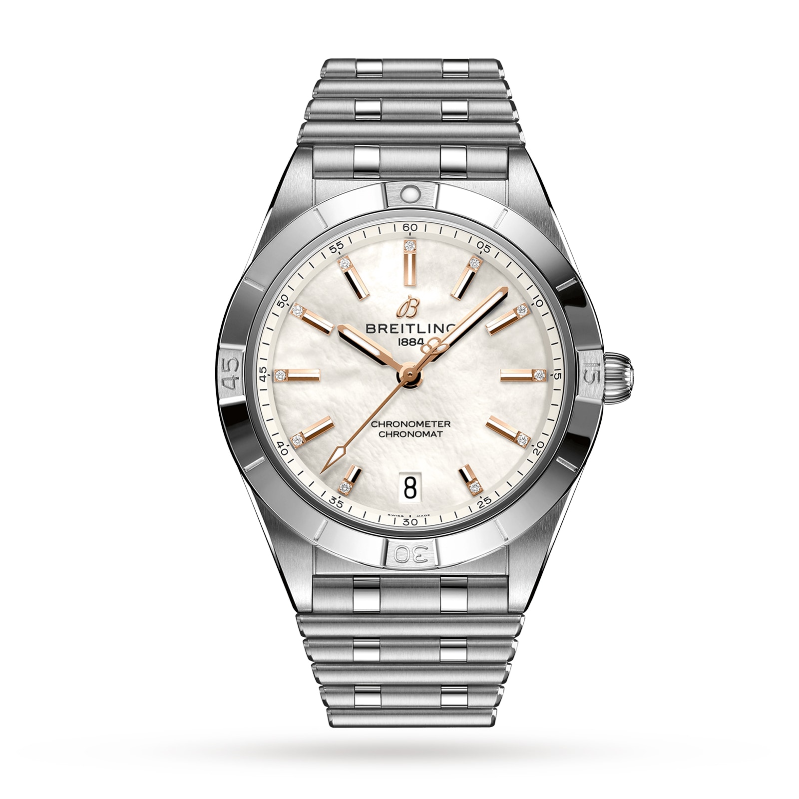 Breitling Chronomat Automatic 36 Stainless Steel Mother of Pearl Watch Breitling Chronomat Automatic 36 Stainless Steel Mother of Pearl Watch