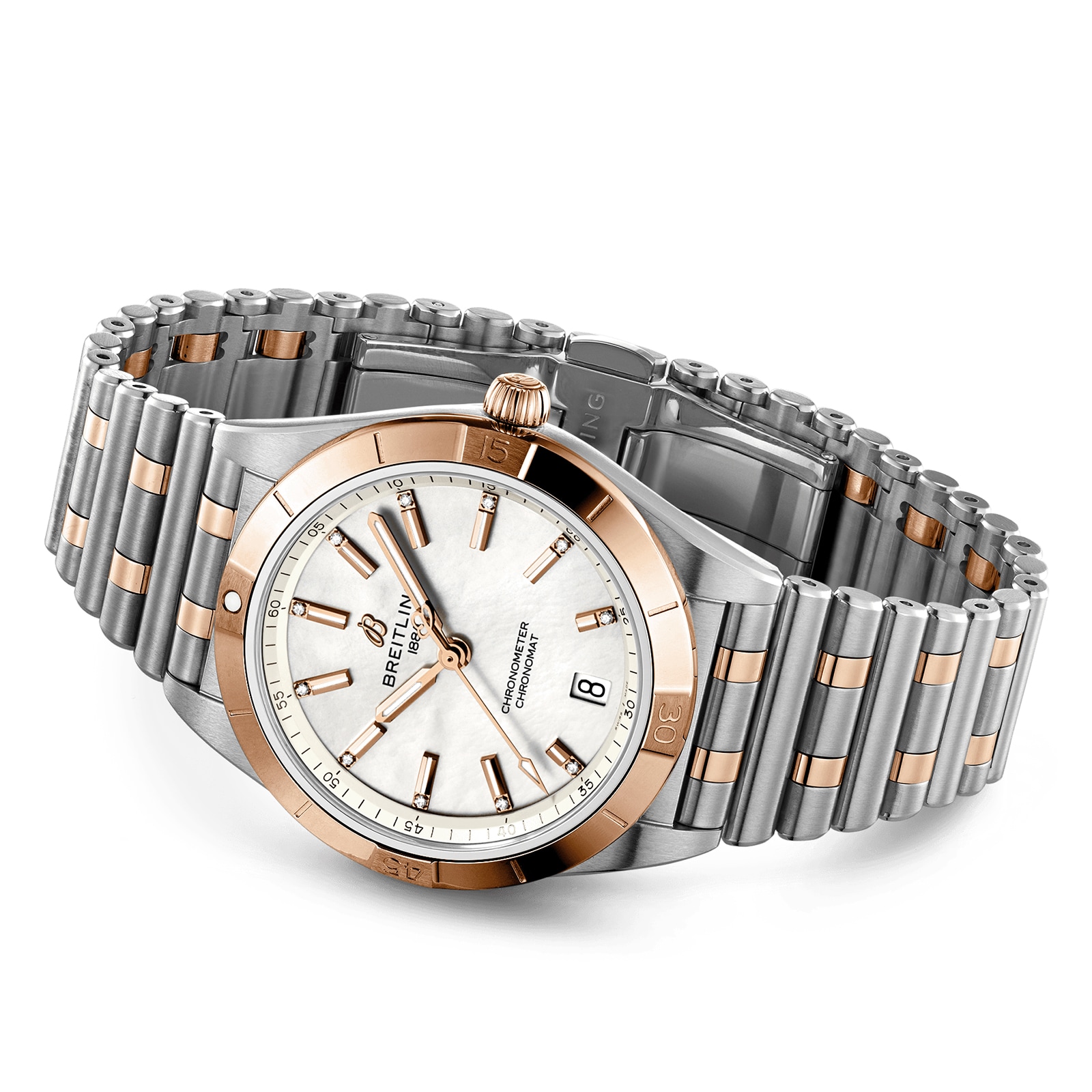 Breitling Chronomat Automatic 36 Stainless Steel & 18k Red Gold Watch Breitling Chronomat Automatic 36 Stainless Steel & 18k Red Gold Watch