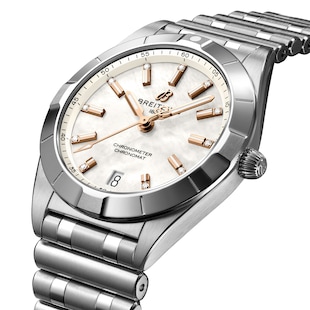 Breitling Chronomat 32 Stainless Steel Mother of Pearl Watch