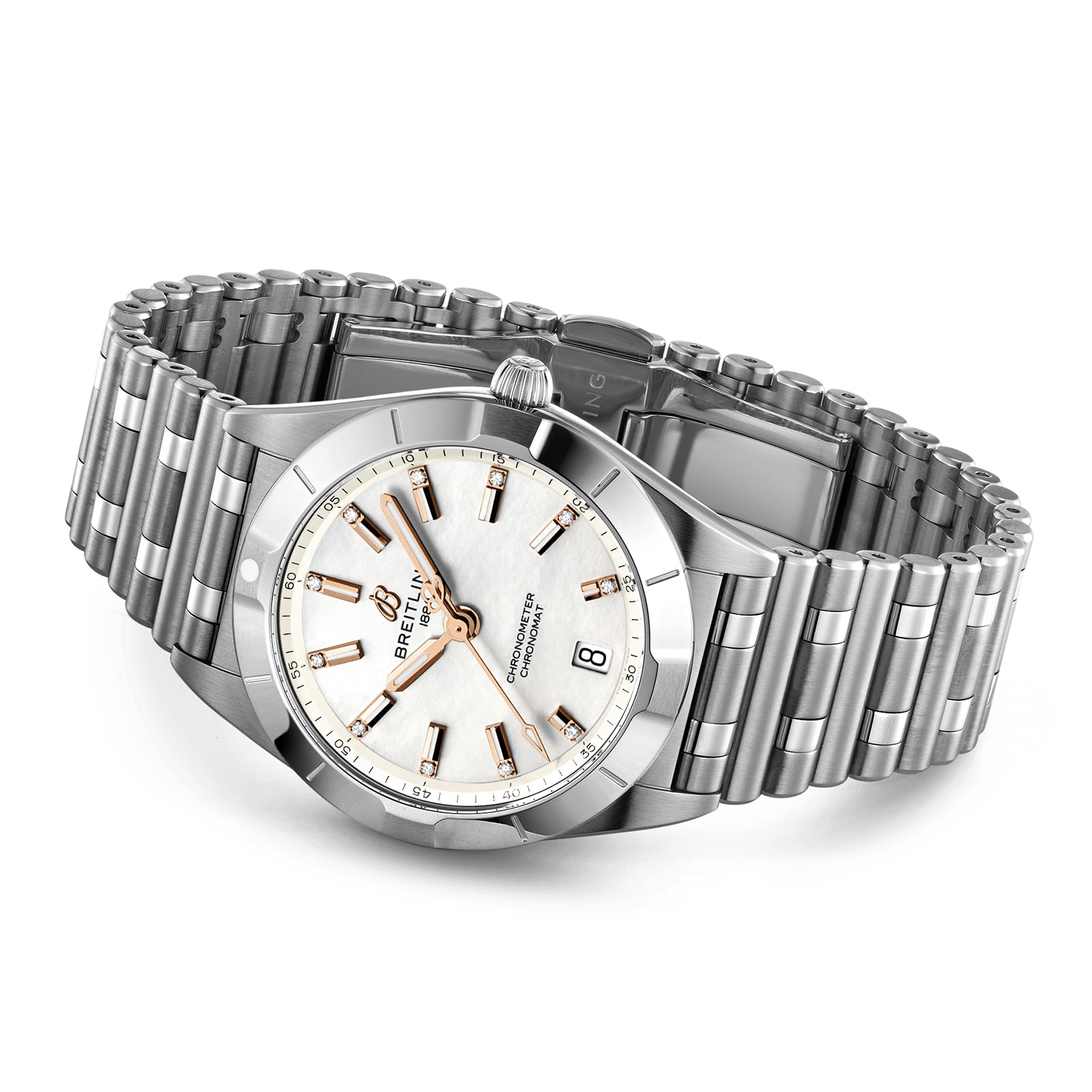 Breitling Chronomat 32 Stainless Steel Mother of Pearl Watch