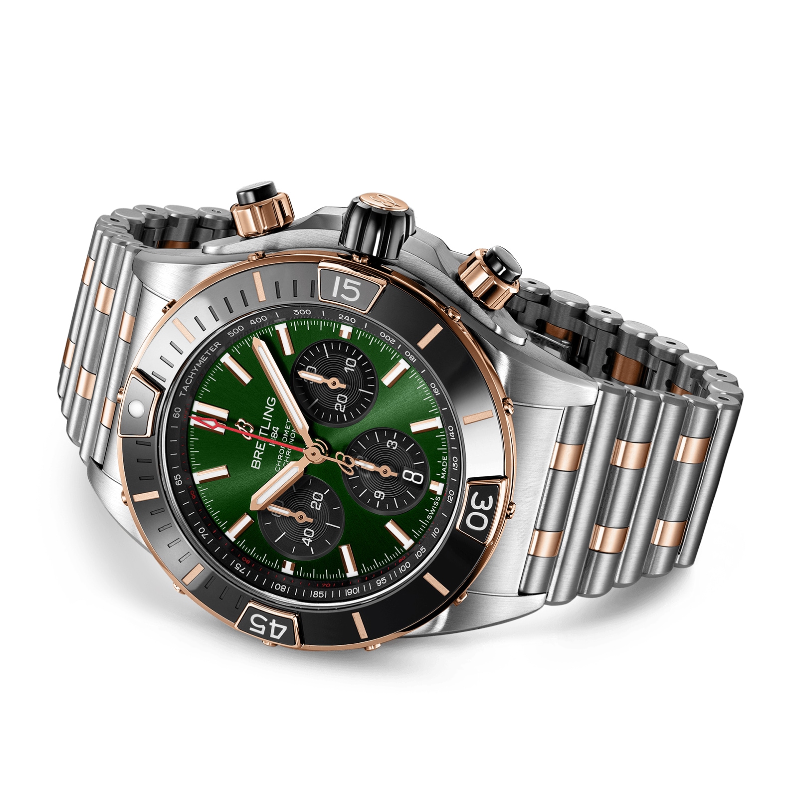Breitling Super Chronomat B01 44 Stainless Steel & 18k Red Gold Watch