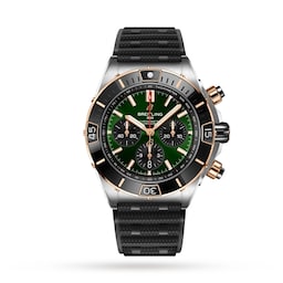 17532181 - Super Chronomat B01 44 Stainless Steel & 18k Red Gold Rubber Strap Watch